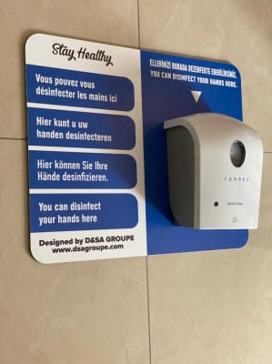 Distributeur de désinfectant automatique sans contact capacite 5l