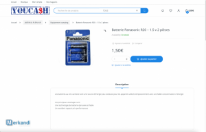 DESTOCKAGE EXCLUSIF  Piles PANASONIC C / D