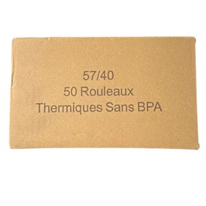 Palette bobines thermiques 57x40x12 mm SANS BPA