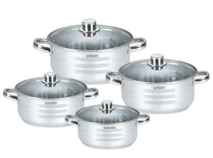 Batterie de cuisine 8 pcs inox