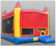 Château gonflable dans un château