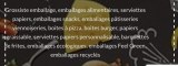 Grossiste-Emballage Restauration, hôtellerie, snacks et vente à emporté