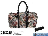 Brodé beaucoup sac de voyage de 6 unités