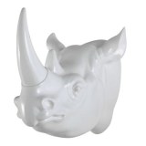 Décoration tête de rhinocéros trophée en résine
