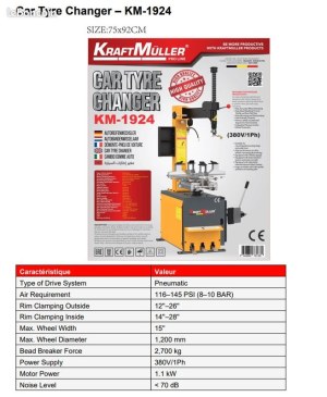 DEMONTE PNEU KRFATMULLER KM-1924