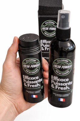 LOT DE DÉSTOCKAGE – DÉSODORISANTS PIEDS & CHAUSSURES FRESH POWDER – FABRIQUÉ EN FR...