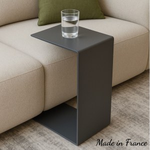 Desserte métallique en forme de C