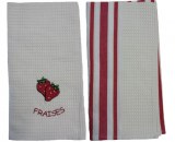 Torchons Brodés écru