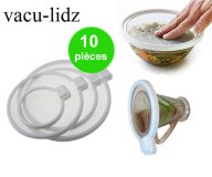 230 Lot de 10 Vacu Lidz - couvercles fraicheur