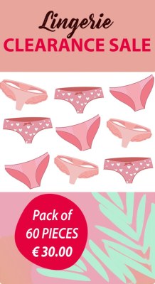Clearance sale of lots of panties, boxers, thongs
