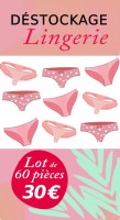Déstockage lots de culotte, boxer, string