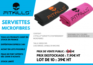 SERVIETTES D'ENTRAÎNEMENT MICROFIBRES FITKILLS™