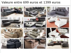 Lots de canapés reguliers