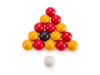 16 billes de billard Ø 51 mm en résine pour jeu anglais 8 pool