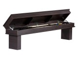 Coffre-banc pour table de billard amovible - wengé boisé