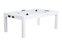 Table Air Hockey convertible en table à manger - Couleur blanche