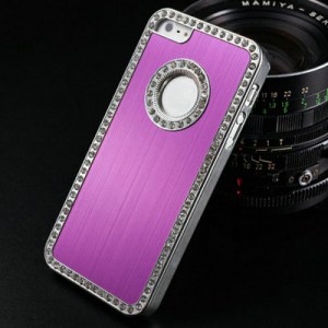 Lot Coques Aluminium Brossé Bling Bling iPhone 5S