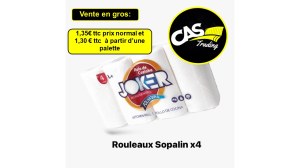 Arrivage papier sopalin par 2 par 4 et papier toilette CAS TRADING MARSEILLE