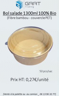 Box 100% bio pulpe canne à sucre sandwich, burger, assiette et bol salade