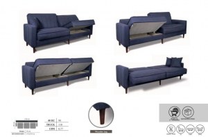 VENTE EN GROS / DROPSHIPPING : Canapé droit scandinave convertible pas cher