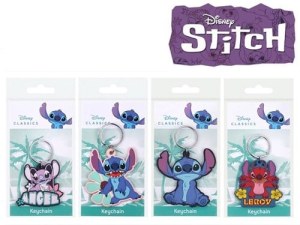 DISNEY LILO & STITCH PORTE-CLÉS 2D PVC 4 ASSORTIS 8X8CM