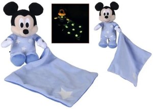 Disney Mickey Mouse – Peluche avec doudou phosphorescent 10x35cm – Vente en gros à prix...