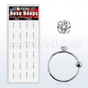 Grossiste Piercing Nez Lot d'Anneaux en Acier