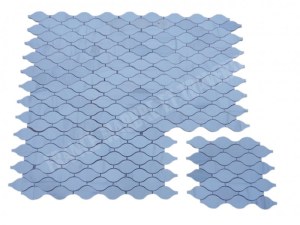 Dolomite Blanc Arabesque & Motif Mosaïque 30,5x26 cm