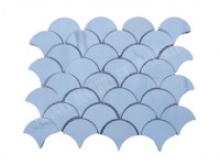 Dolomite Blanc Arabesque & Motif Mosaïque 31x25 cm