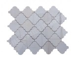 Dolomite Blanc Arabesque & Motif Mosaïque 31x26 cm Modèle : Lanterne Jet d'eau Finitio...