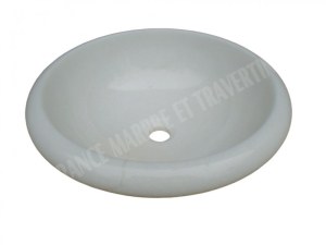 Dolomite Blanc Vasque Modèle Encastrer