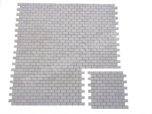 Dolomite Blanc Mosaïque 2,3x4,8 cm