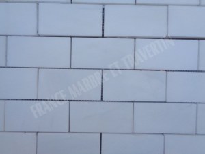 Dolomite Blanc Mosaïque 4,8x10 cm