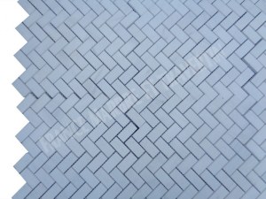 Dolomite Blanc Mosaïque Parquet 2,3x4,8 cm