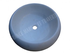 Vasque Dolomite Blanc Modèle Lentille