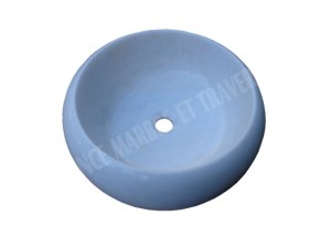 Vasque Dolomite Blanc Modèle Lentille