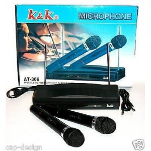 DOUBLE MICRO SANS FIL KARAOKE AVEC RECEPTEUR