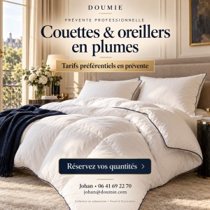COLLECTION COUETTES & OREILLERS EN PLUMES