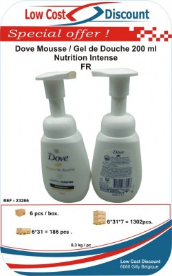 Dove Mousse / Gel de Douche 200 ml Nutrition Intense