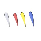 Drapeau Pentho en Polyester - Objet publicitaire AVEC ou SANS logo - Cadeau client - Gi...