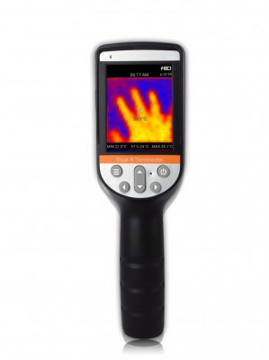 Thermomètres infrarouge visuel