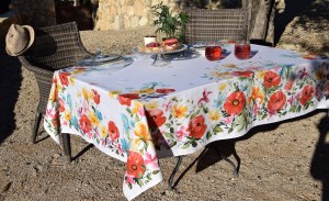 LOTS DE TISSUS IMPRIMES POUR NAPPES COTON et COTON ENDUIT