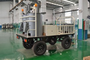 Fondoir de peinture thermoplastique de quatre-roue à double cylindres hydrauliques