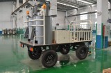 Fondoir de peinture thermoplastique de quatre-roue à double cylindres hydrauliques