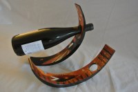 Porte bouteille en bois laqué