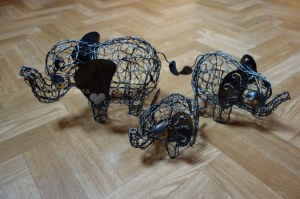 Eléphant en fer forgé