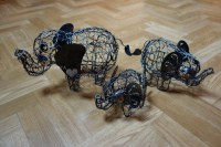 Eléphant en fer forgé