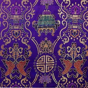 Tissu de brocart au broderie fine - Vente tissus en gros ou moyen quantité (G106)