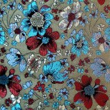 Tissu de brocart au broderie fine - Vente tissus en gros ou moyen quantité (G97)