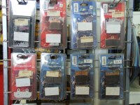 Plaquettes de frein moto.